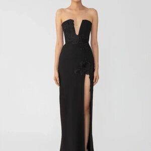 Sau Lee Flora Strapless Gown